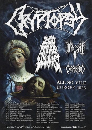 Live Report - Cryptopsy + 200 Stab Wounds + Inferi